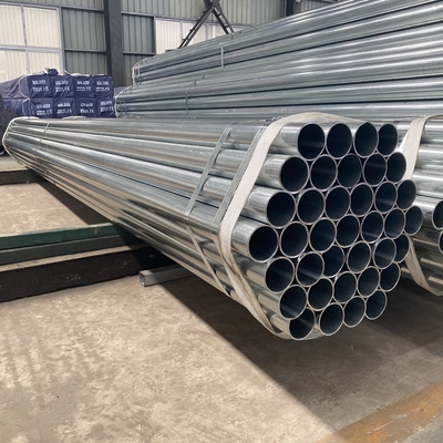 Q235 40-60g/M2 zinguent le tuyau d'acier galvanisé construisant le tuyau galvanisé plongé chaud ASTM 0.3-2.2mm de GI