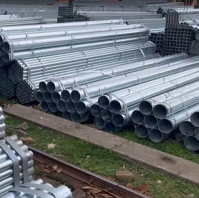 Épaisseur ISO9001 du tuyau DX51D Z265 70 de tôle de Han Steel Seamless Galvanized Round
