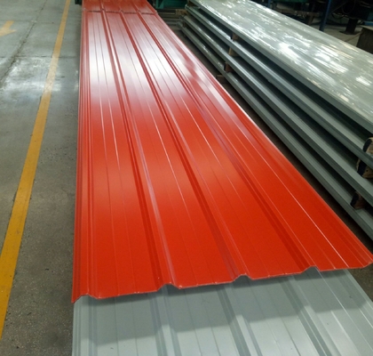 PPGI ridés colorent le plat galvanisé peint par zinc enduit de tuiles de toit en métal de plat
