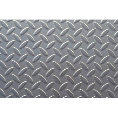 Plat quadrillé par Gi de relief DX53D DX54D 1250mm 1500mm Z181-Z275g/M2
