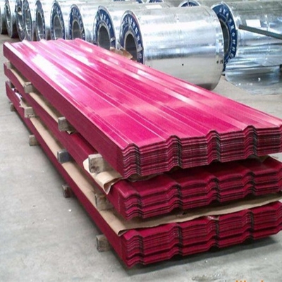 la couleur de 1.2mm la plaine qu'enduite couvre la couleur rouge a enduit la feuille BS ASTM gigaoctet de toiture