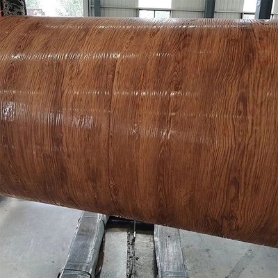 Le SUS de JIS a galvanisé Ppgi le zinc qu'en acier de bobine a enduit la peinture imprimée en bois 0,18 - 1.5mm