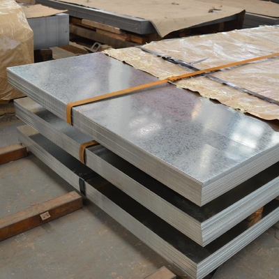 Plaque d'acier galvanisée DX51D+Z275 revêtue de zinc résistant à la chaleur pour la construction