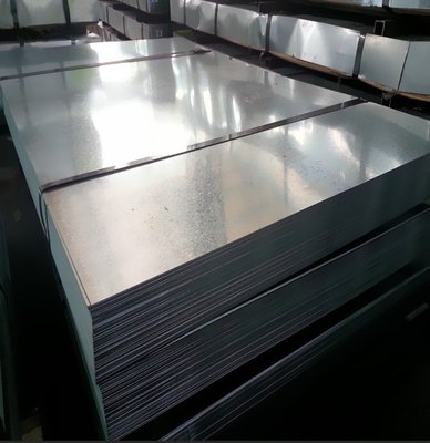 A653 SGCC Sgch Plaque en acier galvanisé revêtue de zinc 0,3 mm-2 mm Épaisseur 4X8 Z60g Z80g JIS G3321